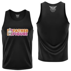 Father Figure Black Tank Top